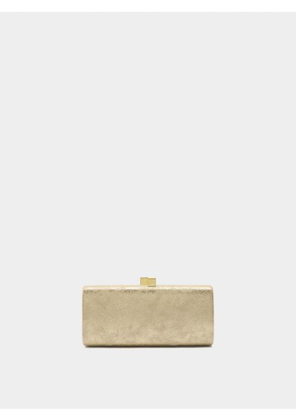 Metalik Party Clutch Çanta