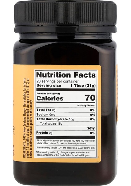 Manuka Balı Mgo 50+ (Raw & Unpasteurised) 500 G – Yeni Zelanda Doğal Bal fiyatları