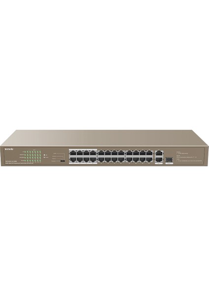 Tenda TEF1126P-24-250W 24 Port 10/100 Poe 2 Port Uplınk + 1 Sfp 250W Yonetılemez Desktop Swıtch fiyatları