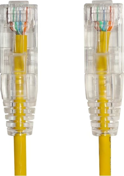 Ager AC-602-0015 15CM Utp Slım Cat6 Patch Kablo Sarı Cu, Lszh Awg 28