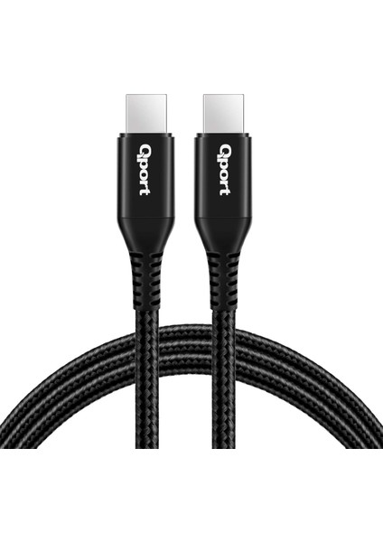 Qport Q-Type-C1 1.5m Type-C 100W Şarj ve Data Kablosu fiyatları