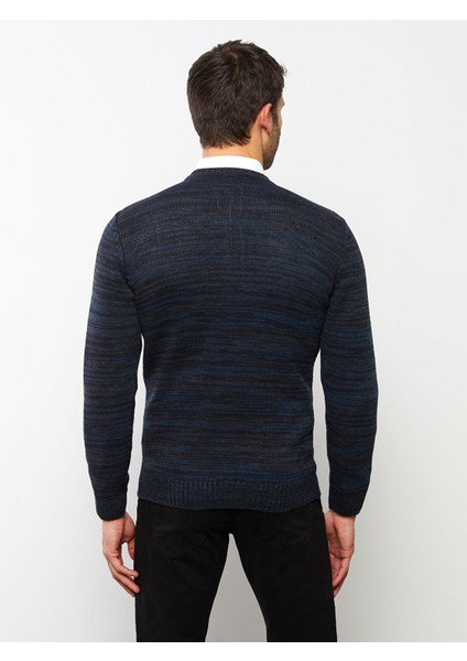 Yeni Sezon Bisiklet Yaka Uzun Kollu Desenli Erkek Triko Kazak indirimleri