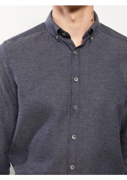 Yeni Sezon Slim Fit Uzun Kollu Gabardin Gömlek fırsatları