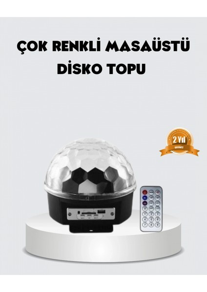 Rgb LED Disko Topu Projektör – Ev Partileri, Doğum Günleri ve Eğlence Için Işık Şovu