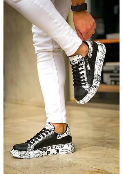 Nrtmsa Kb-02 Kuback Bağcıklı Crocodile Siyah Gazete Günlük Erkek Ayakkabı (Numara: 40) modelleri