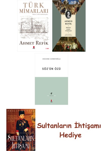 Türk Mimarları + Prusya Nasıl Yükseldi + Söz'ün Özü + Her Şeyin ... + Sultanların Ihtişamı