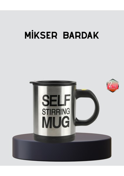 Lvsqvr Otomatik Karıştıran Akıllı Kupa – Paslanmaz Çelik, Isı Korumalı
