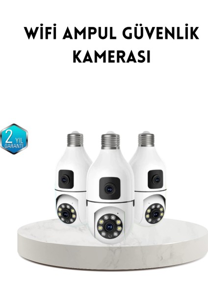 Lvsqvr Ampul Tipi Wifi Kamera 2mp Lensli Full Hd Görüntü ve Akıllı Hareket Algılama