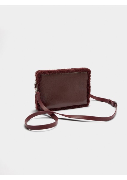 Kürk Efekt Kenarlı Çapraz Çanta modelleri