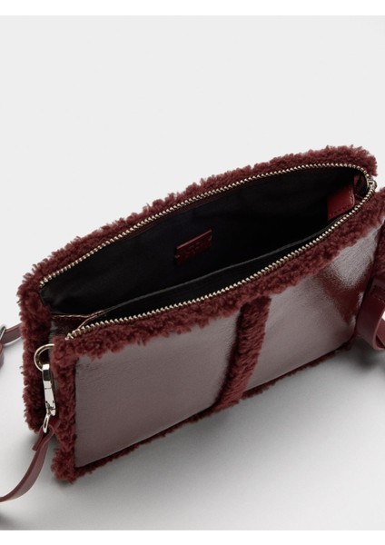 Kürk Efekt Kenarlı Çapraz Çanta fırsatları