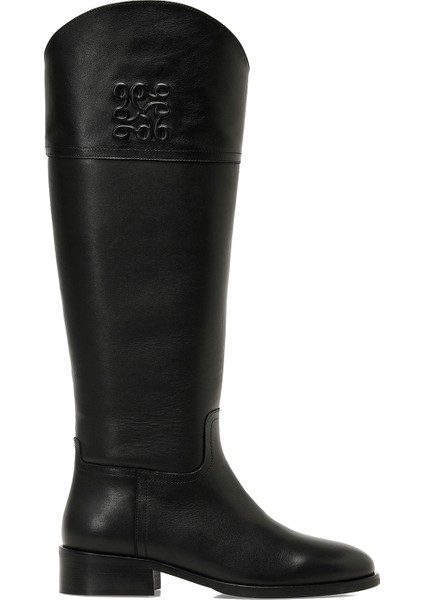 Vusıa 5pr Siyah Kadın Düz Çizme