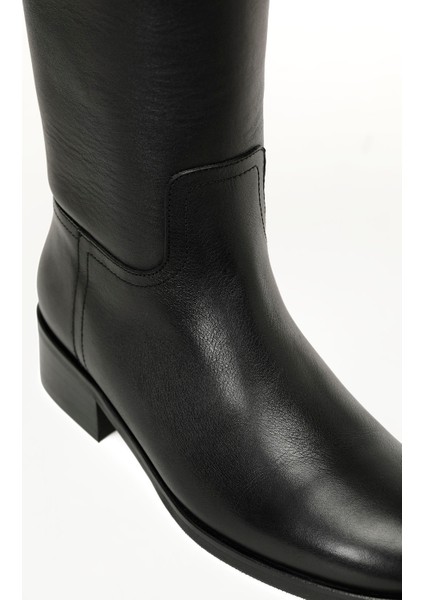 Vusıa 5pr Siyah Kadın Düz Çizme