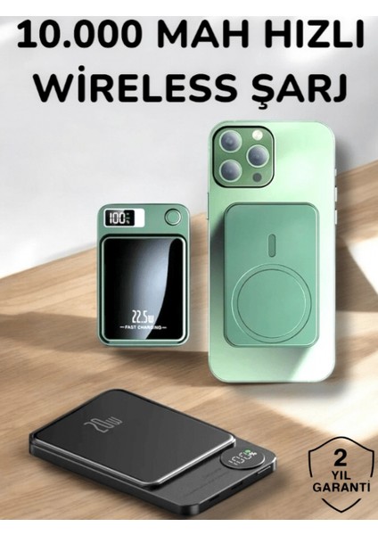Ios Uyumlu 22.5W Hızlı Şarj Magsafe Powerbank Dijital Göstergeli 10.000 Mah fiyatları