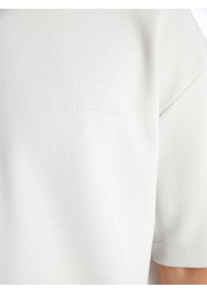 Yeni Sezon Bisiklet Yaka Kısa Kollu Erkek Sweatshirt indirimleri