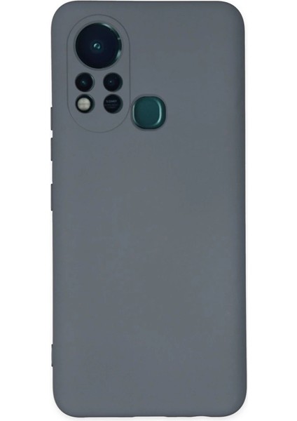 Infinix Hot 11S Kılıf Nano Içi Kadife Silikon - Gri