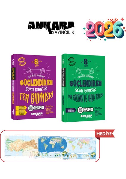 8.sınıf Güçlendiren Fen - Din Kültürü Soru Bank