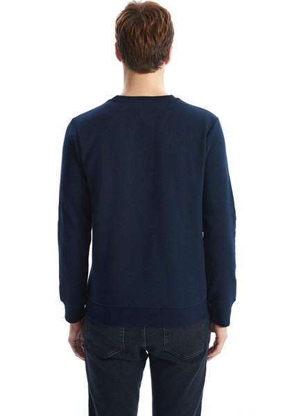 Yeni Sezon Bisiklet Yaka Baskılı Erkek Kalın Sweatshirt fırsatları