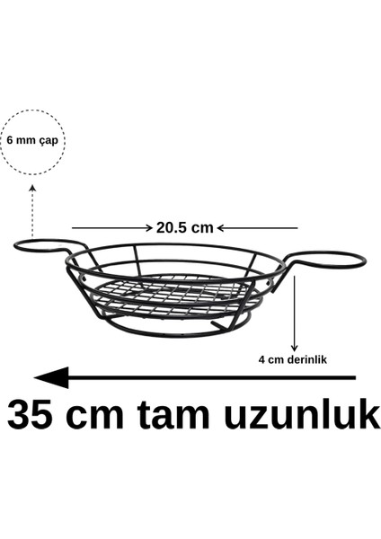 Tekli Yuvarlak Sos Bölmeli Sunum Sepeti – Ekmek, Patates ,hamburger ,atıştırmalıklar modelleri