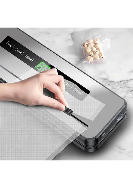 5300 Vakumlu Gıda Kapama Makinesi – Çok Fonksiyonlu, Pilsiz Kompakt Vakum Cihazı, 10 Adet Torbalı, Gıdaları Uzun Süre Taze Tutma, Kolay Kullanım, Ev Tipi Profesyonel Vakumlama Makinesi