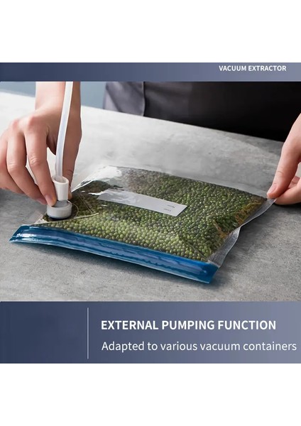 5300 Vakumlu Gıda Kapama Makinesi – Çok Fonksiyonlu, Pilsiz Kompakt Vakum Cihazı, 10 Adet Torbalı, Gıdaları Uzun Süre Taze Tutma, Kolay Kullanım, Ev Tipi Profesyonel Vakumlama Makinesi fiyatları