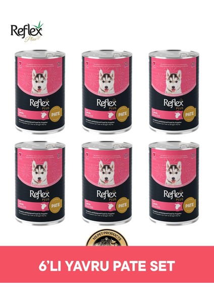 Plus Köpek Maması 6'lı Yavru Pate Set