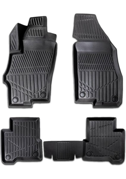 Fiat Linea 2007-2017 Için Havuzlu Paspas, Yüksek Kenarlı, Esnek, Araca Özel, Kokusuz, Oto Paspas