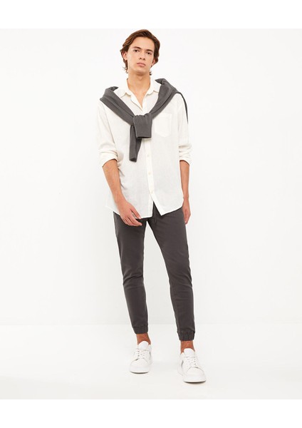 Yeni Sezon Slim Fit Gabardin Erkek Jogger Pantolon fiyatları