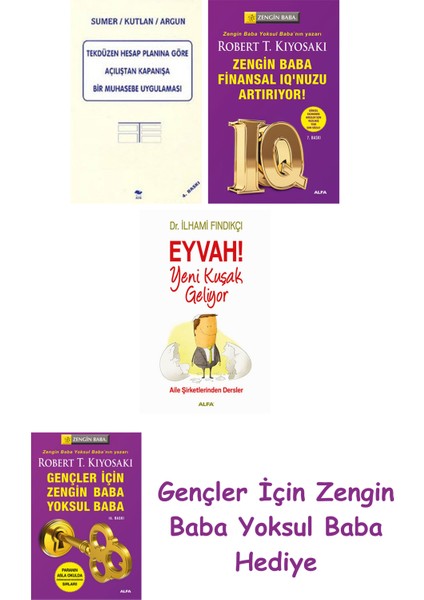 Tekdüzen Hesap Planına Göre Açılıştan Kapanışa Bir Muhasebe Uygulaması + Zengin Baba Finansal Iq'...