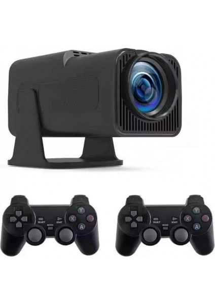 Ieg® Android Projeksiyon Siyah Taşınabilir Sinema Projektörü 4K 1080P Ev Sineması Bluetooth indirimleri