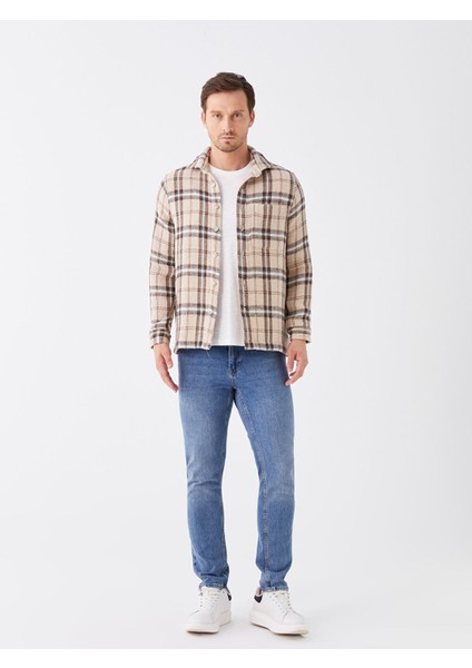 Yeni Sezon Regular Fit Uzun Kollu Ekose Erkek Oduncu Gömlek modelleri