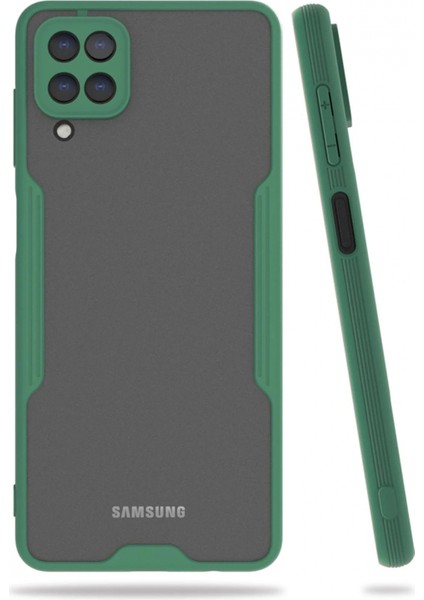 Ieg Samsung Galaxy A22 Kılıf Platin Silikon - Yeşil