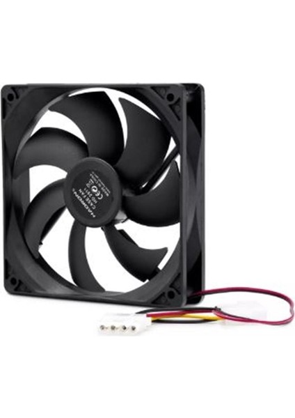 HDX1510 Kasa Fanı 4pin 8cm Siyah
