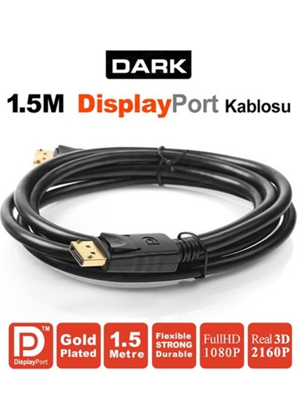 DK-CB-DPL150 Display Erkek To Display Erkek 1,5mt