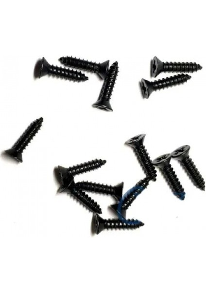 Klips, Menteşe, Ayak, Ağaç, Sunta Vidası 2,2x9,5mm - Siyah 100 Adet