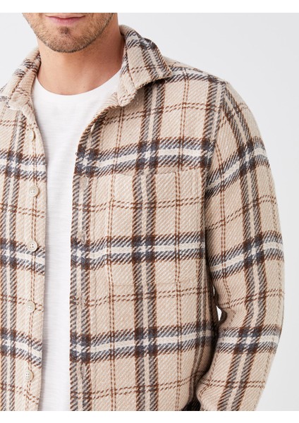 Yeni Sezon Regular Fit Uzun Kollu Ekose Erkek Oduncu Gömlek fırsatları