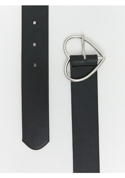 Yeni Sezon Kalp Desenli Deri Görünümlü Kız Çocuk Kemer modelleri