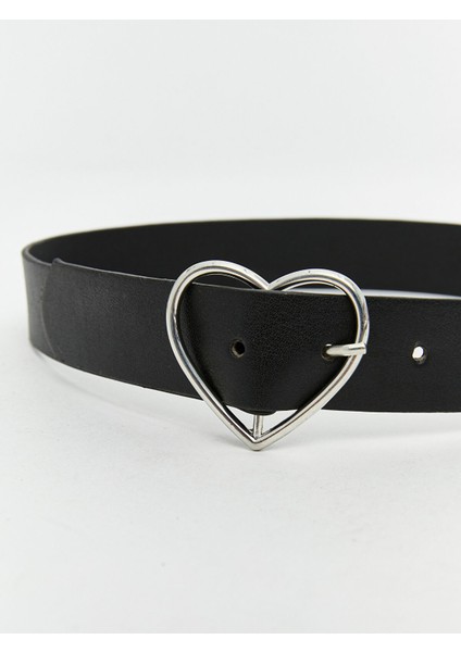 Yeni Sezon Kalp Desenli Deri Görünümlü Kız Çocuk Kemer fırsatları