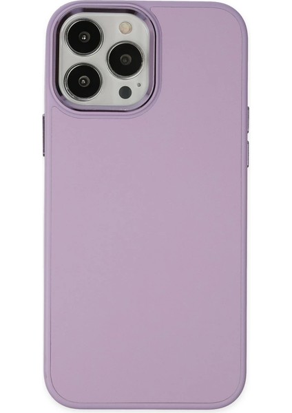 Iphone 13 Pro Max Kılıf Asya Deri Silikon - Lila
