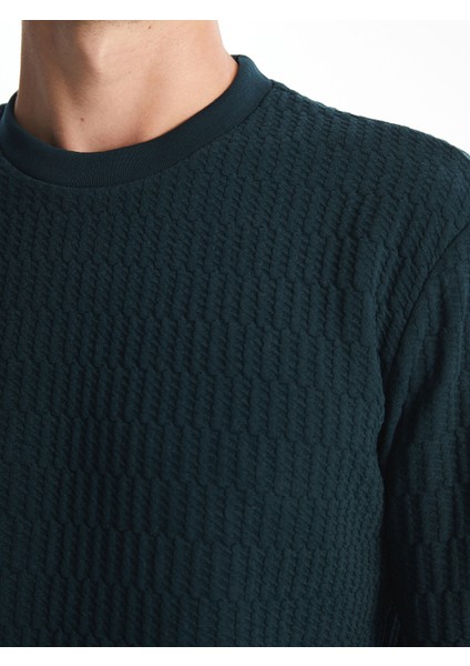 Yeni Sezon Bisiklet Yaka Uzun Kollu Erkek Sweatshirt modelleri