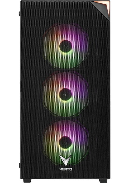 Vento VG3400S 650W 4X12CM Rgb Fan Atx Meshed Panel 2xusb2.0/1xusb3.0 Siyah Gamıng Kasa modelleri