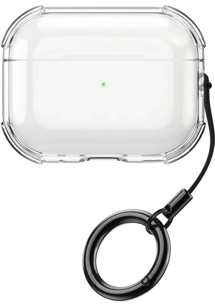 Apple Airpods Pro 3. Nesil ile Uyumlu Kılıf Antishocklu Şeffaf Silikon Showy Case