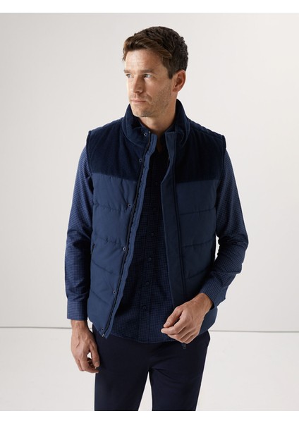 Yeni Sezon Standart Kalıp Dik Yaka Şişme Yelek