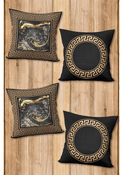 Dijital Baskılı Yumuşak Dokulu 4’lü Kırlent Kılıfı Takımı (43X43 Cm) KRL0011 fiyatları