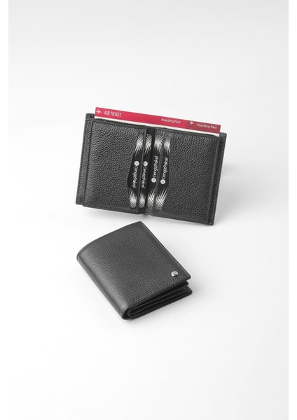 Hakiki Deri Erkek Cüzdan - 13706 - Siyah