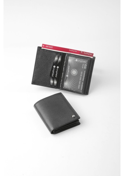 Hakiki Deri Erkek Cüzdan - 13706 - Siyah modelleri
