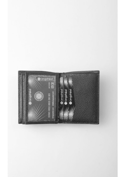 Hakiki Deri Erkek Cüzdan - 13706 - Siyah fırsatları