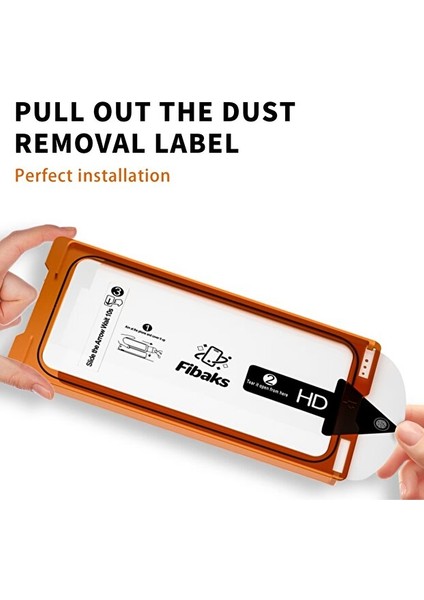 Xiaomi Redmi 14C Uyumlu Kolay Uygulama Aparatlı Çerçeveli Tam Kapatan Cam Ekran Koruyucu