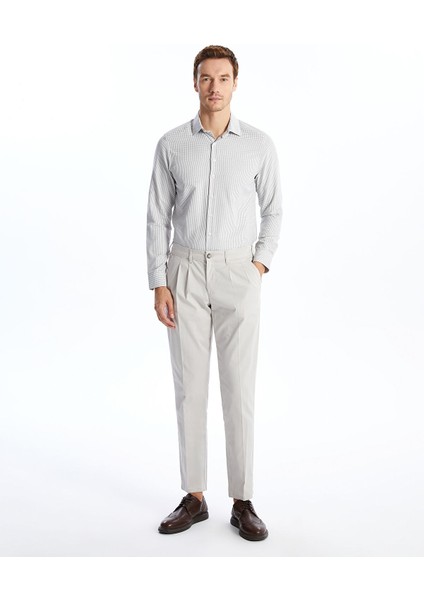 Yeni Sezon Slim Fit Uzun Kollu Ekose Gabardin Erkek Gömlek fiyatları