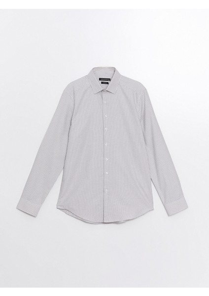 Yeni Sezon Slim Fit Uzun Kollu Ekose Gabardin Erkek Gömlek indirimleri