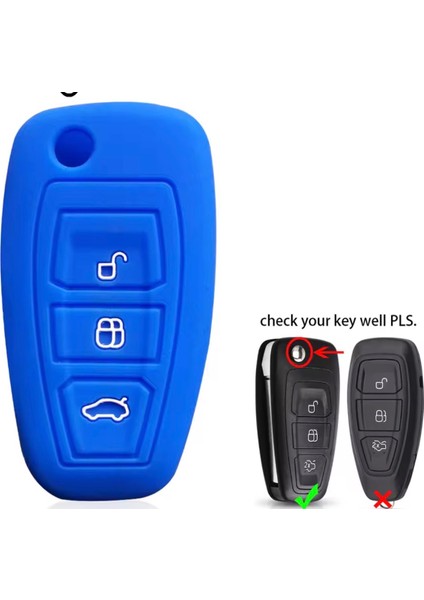 Focus Mk3 St Fiesta Ranger Mondeo Ecosport Escape Kuga Silikon Anahtar Kılıf modelleri
